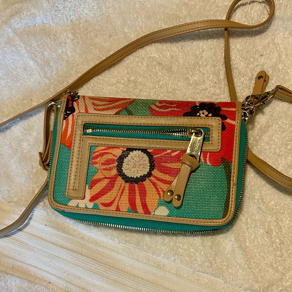 Spartina 449 Green and Red Crossbody Bag leather, beautiful bag